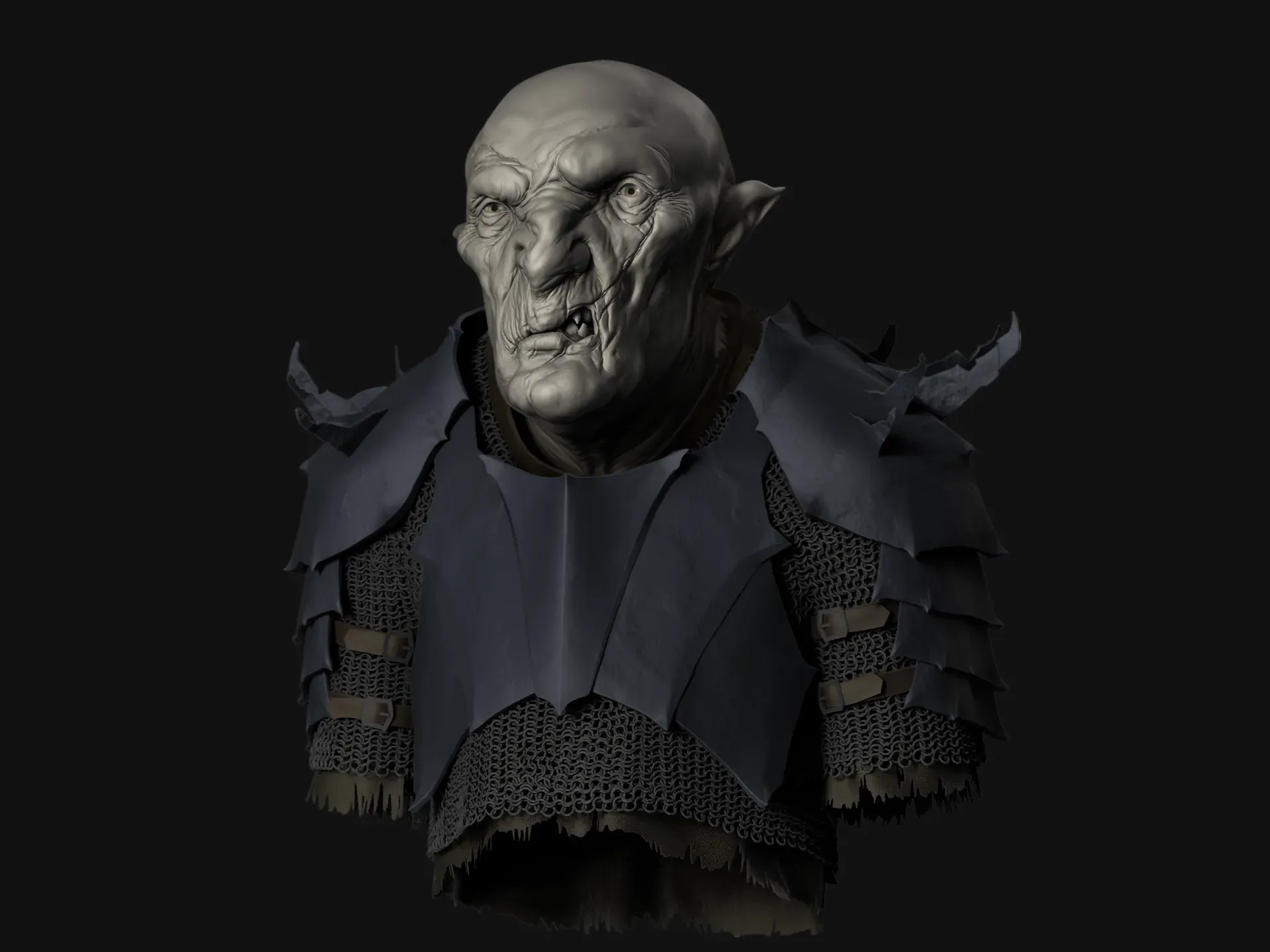 Orc: character concept sculpt by Sahana Vijai