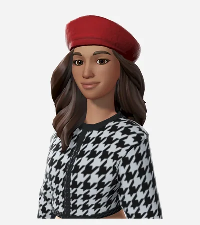 A hairstyle sitting cleanly under a hat